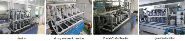 nitration,strong exothermic reaction,friedel-Crafts reaction,gas-liquid reaction