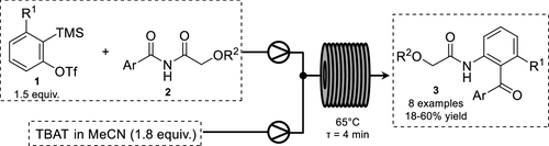 图1.连续流Aryne–Imide Insertion 图1.连续流Aryne–Imide Insertion